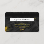 Cartes de crédit Styled Black Silk Gold (Dos)