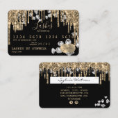 Cartes de crédit Styled Driving Gold diamants (Devant / Derrière)