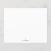 Cartes de cuisine Aquarelle Poinsettia (Dos)