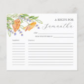 Cartes de cuisine Fleurs sauvages d'aquarelle (Devant)