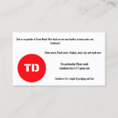 Cartes de Daniel d'équipe (Dos)