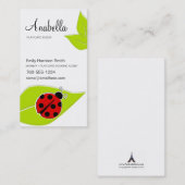 Cartes de dates de lecture de Ladybug (Devant / Derrière)