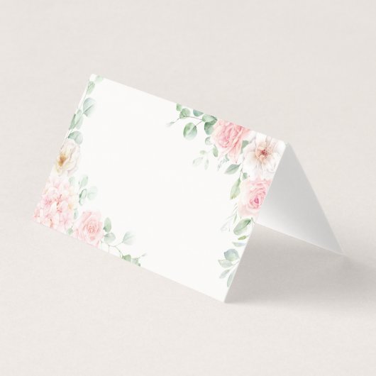 Cartes de décoration de table à fleurs roses Hydra (Front)