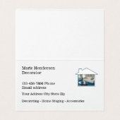 Cartes de décoration pliées modernes de tente (Intérieur déplié)