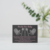 Cartes de demande de Baby shower BBQ rose (Debout devant)