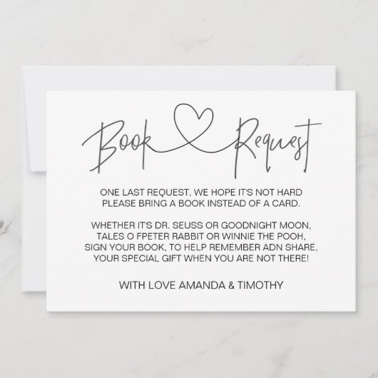 Cartes de demande de Baby shower personnalisées (Devant)