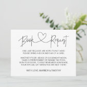 Cartes de demande de Baby shower personnalisées (Debout devant)