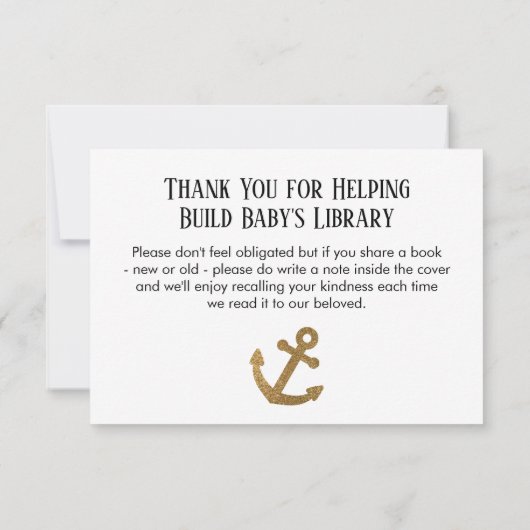 Cartes de demande de carnet d'Ancres de Parties sc (Dos)