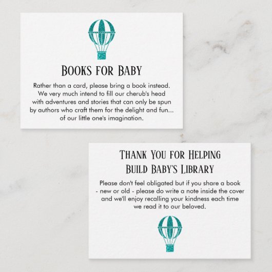 Cartes de demande de carnet de Parties scintillant (Devant / Derrière)