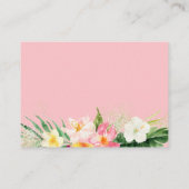 Cartes de demande de Flamant rose Tropical (Dos)