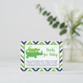 Cartes de demande de livre pour baby shower bébé a (Debout devant)