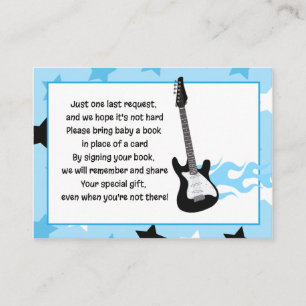 Cartes de demande de livre pour Baby Shower Blue R