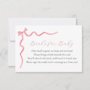 Cartes de demande de livre pour bébé