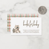 Cartes de demande de livres pour bébé pour une bab (Devant/Arrière en situation)