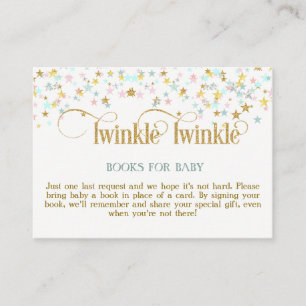 Cartes de demande de livres Twinkle Little Star po