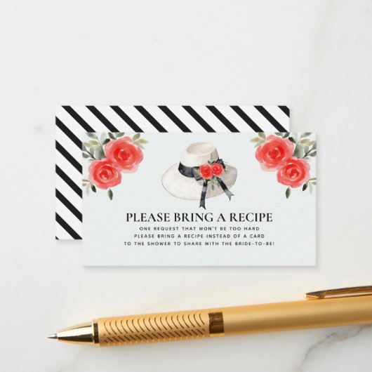 Cartes de demande de recette pour une douche de ma (Devant/Arrière en situation)