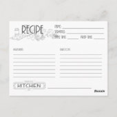Cartes de demande de repas-partage pour mariage (Dos)