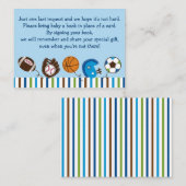 Cartes de demande de réservation de Baby showers s (Devant / Derrière)