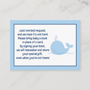 Cartes de demande de réservation de Little Blue Wh
