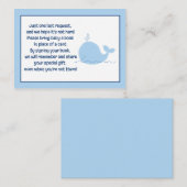 Cartes de demande de réservation de Little Blue Wh (Devant / Derrière)