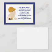 Cartes de demande de réservation de livres pour bé (Devant / Derrière)