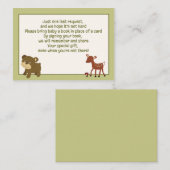 Cartes de demande de réservation pour le cerf/ours (Devant / Derrière)