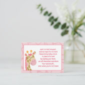 Cartes de demande de réservation pour une fille en (Debout devant)