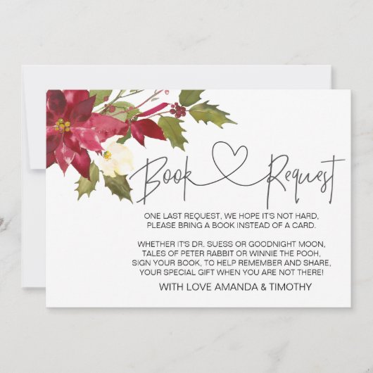 Cartes de demande du Baby shower de Noël (Devant)