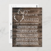 Cartes de demande mariage Potluck (Devant / Derrière)