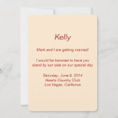 Cartes de demoiselle d'honneur de pots Mason Fleur (Dos)