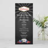 Cartes de dés de casino de Las Vegas Programme de  (Debout devant)