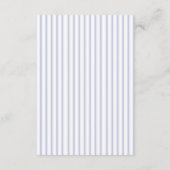 Cartes de détails de mariage côtier à rayures form (Dos)
