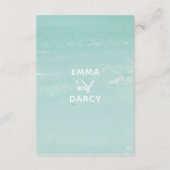 Cartes de détails de mariage de plage de Célébrati (Dos)