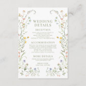 Cartes de détails du Mariage de Fleur sauvage colo (Devant)