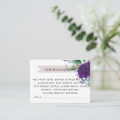 Cartes de détails du Mariage de fleurs bleues rust (Debout devant)