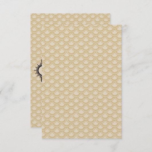 Cartes de détails Gatsby Gatsby Noir et Or (Devant / Derrière)