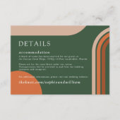 Cartes de détails mariage Arche Boho Abstrait (Devant)