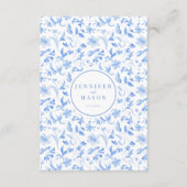 Cartes de détails mariage floral peint à la main b (Dos)