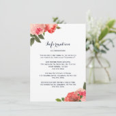 Cartes de détails Romantic Coral Peonie (Debout devant)