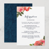 Cartes de détails Romantic Coral Peonie (Devant / Derrière)