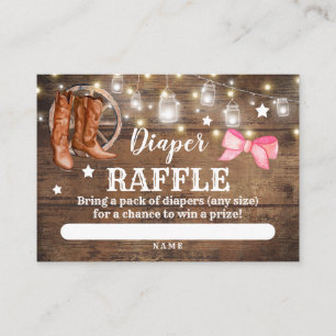 Cartes de déversoir Raffle Genre Révéler Bottes ou