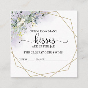 Cartes de devinette de bisous au eucalyptus verdoy