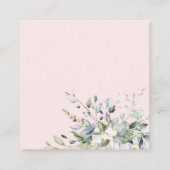Cartes de devinette de bisous au eucalyptus verdur (Dos)