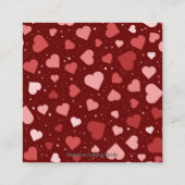 Cartes de diffusion d'amour Karma avec un petit cœ (Dos)