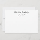 CARTES DE DÎNER D'INVITATION (Dos)