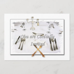 CARTES DE DÎNER D'INVITATION