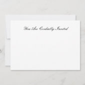 CARTES DE DÎNER D'INVITATION (Dos)