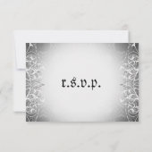 Cartes de dîner RSVP Bride & Groom Skeleton (Dos)