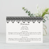 Cartes de direction Black Lace (Debout devant)