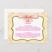 Cartes de direction de cabot rose (Devant / Derrière)